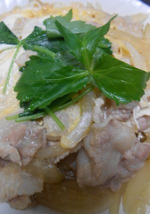 豚ばら肉と玉葱と玉子で・簡単豚玉丼-レシピのメイン写真