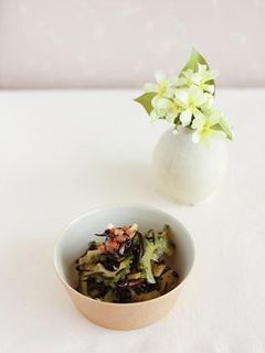 ゴーヤとひじきの梅醤油和え。-レシピのメイン写真