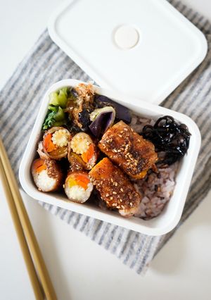 金ごまソースの夏野菜の豚肉巻き-レシピのメイン写真