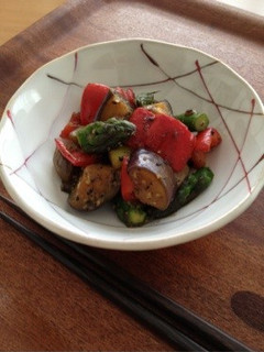 元気色☆野菜の黒胡麻味噌炒め-レシピのメイン写真