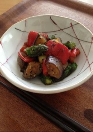 元気色☆野菜の黒胡麻味噌炒め-レシピのメイン写真
