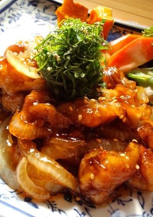 *黒っとボリューム生姜焼き*-レシピのメイン写真