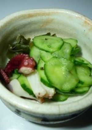 胡瓜の酢のもん　京都カフェ-レシピのメイン写真