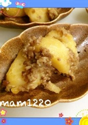 簡単☆ジャガイモと挽肉の煮物♪-レシピのメイン写真