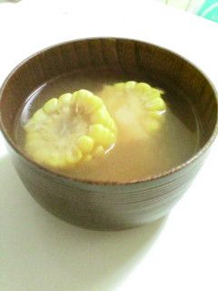 甘~い! とうもろこしのお味噌汁-レシピのメイン写真