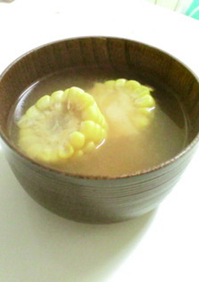 甘～い！　とうもろこしのお味噌汁-レシピのメイン写真