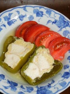 冷製・鶏ささみのピーマン詰めスープ煮-レシピのメイン写真