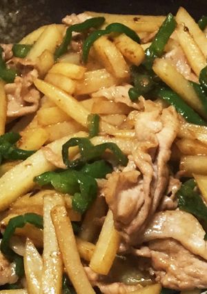 じゃがいもと豚肉のオイスター炒め-レシピのメイン写真