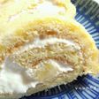 水切りヨーグルトのロールケーキ