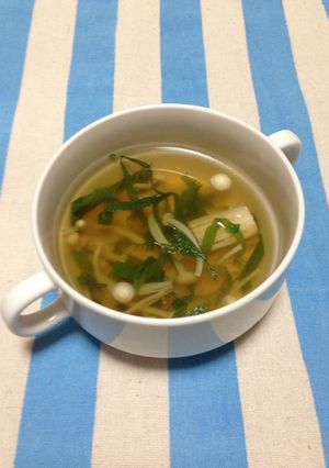 えのきと大葉のさっぱりスープ-レシピのメイン写真