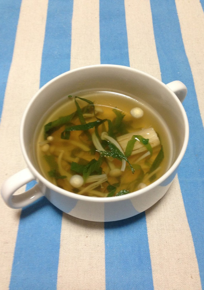 えのきと大葉のさっぱりスープ-レシピのメイン写真