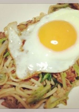簡単！減塩！野菜たっぷり焼うどん！-レシピのメイン写真