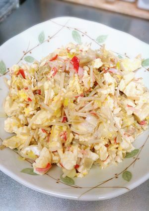 カニカマ塩炒り豆腐★-レシピのメイン写真