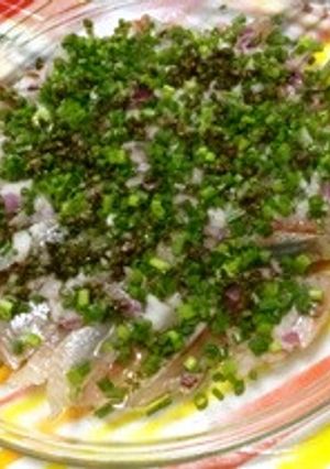 鰯の爽やかカルパッチョ。-レシピのメイン写真