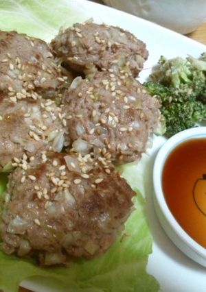 超簡単♡野菜たっぷり和風バーグ-レシピのメイン写真
