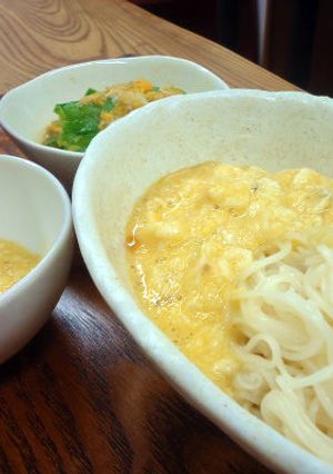 加賀丸いも粗びき卵とろろで冷製素麺-レシピのメイン写真