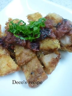 鶏肉の立田揚げ・梅ポン酢がけ!-レシピのメイン写真