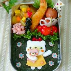 รูปของ キャラ弁*だっこクマﾁｬﾝ*
