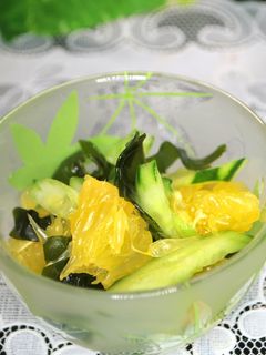 夏みかんと胡瓜の酢の物-レシピのメイン写真