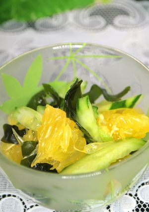 夏みかんと胡瓜の酢の物-レシピのメイン写真