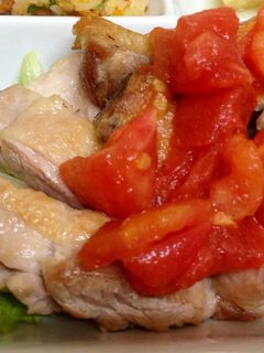 簡単♡チキンソテー トマトソースがけ-レシピのメイン写真