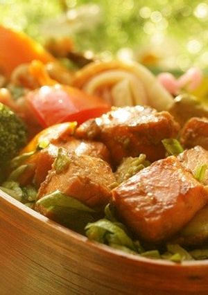 鮪とサーモンのポき丼弁当-レシピのメイン写真