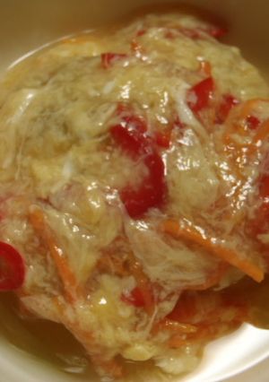 ズッキーニの…「野菜・卵・あんかけ煮」-レシピのメイン写真