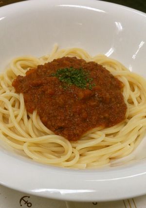 ミートソーススパゲティ-レシピのメイン写真