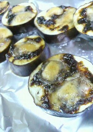 のり佃煮のっけた茄子にとろけるチーズ-レシピのメイン写真