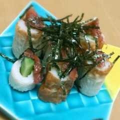 รูปของ ｷｭｳﾘと梅とちくわ