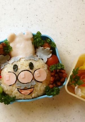 ジャムおじさんのキャラ弁-レシピのメイン写真
