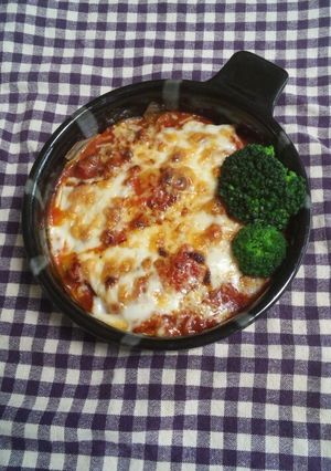 スライスポテトのミートソースチーズ焼き-レシピのメイン写真