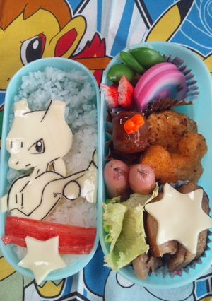 キャラ弁☆ポケモン☆ミューツー-レシピのメイン写真