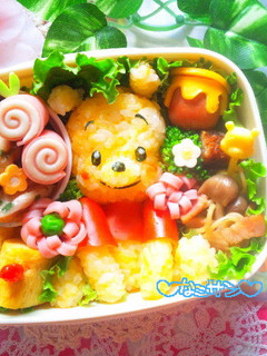 キャラ弁おかず☆プーさんのハニーポット-レシピのメイン写真