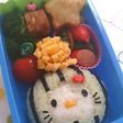 キャラ弁☆スイカのキティちゃん