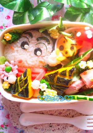 キャラ弁おかず☆かぼちゃでたけのこ-レシピのメイン写真