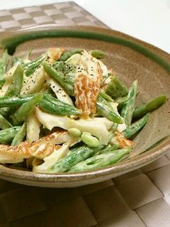 いんげんとちくわのカレーマヨサラダ-レシピのメイン写真