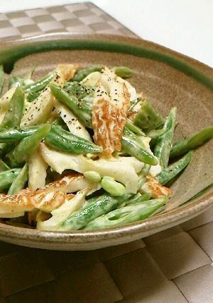 いんげんとちくわのカレーマヨサラダ-レシピのメイン写真