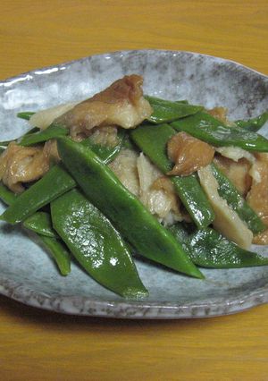 モロッコいんげんと麩の煮物-レシピのメイン写真
