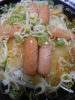冷やしうどん・ウインナー、大根おろしのせ-レシピのメイン写真