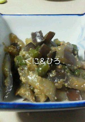 なすとピーマンのとろとろ味噌炒め-レシピのメイン写真