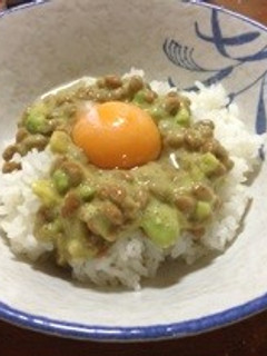 納豆卵アボガド丼-レシピのメイン写真