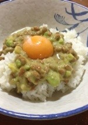 納豆卵アボガド丼-レシピのメイン写真