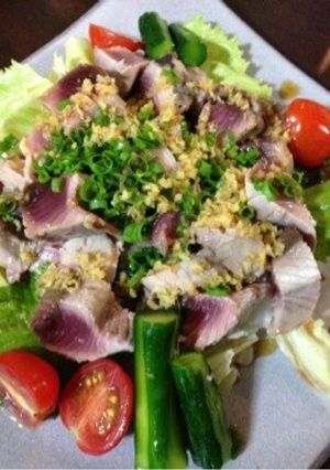 暑い日に、さっぱり食べたい鰹のたたき-レシピのメイン写真