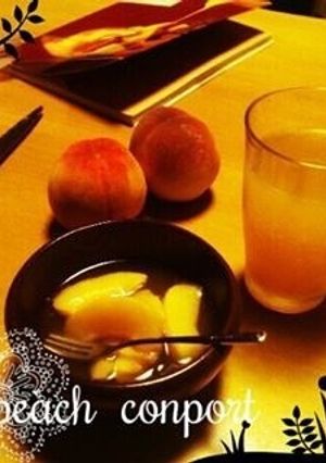 桃のコンポート☆水ナシでジャムにも☆-レシピのメイン写真