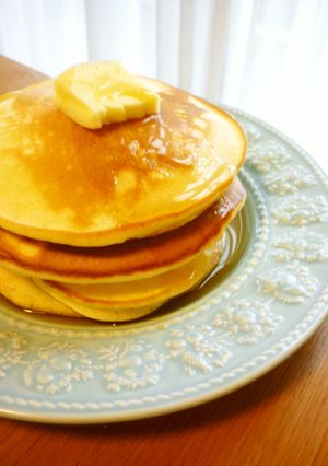 【簡単】幸せふわもちパンケーキ-レシピのメイン写真