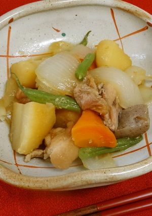 鶏肉とじゃがいもの甘辛煮-レシピのメイン写真