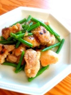 鶏肉とインゲンのナンプラー炒め-レシピのメイン写真