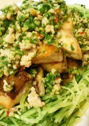 魚ときゅうりのにんにくピリ辛だれ-レシピのメイン写真