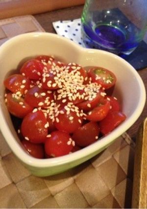 冷やして美味☆簡単ミニトマトの中華マリネ-レシピのメイン写真